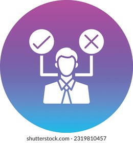 Decision Making vector icon. Can be used for printing, mobile and web applications.