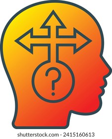 Decision Making vector icon. Can be used for printing, mobile and web applications.