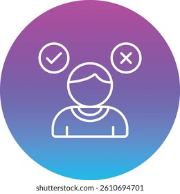 Decision Making vector icon. Can be used for printing, mobile and web applications.