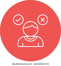 Decision Making vector icon. Can be used for printing, mobile and web applications.