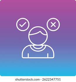 Decision Making vector icon. Can be used for printing, mobile and web applications.