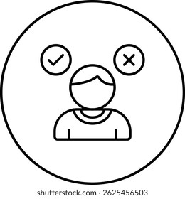 Decision Making vector icon. Can be used for printing, mobile and web applications.