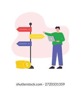 Decision Making Vector Illustration EPS 10 File