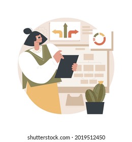 Decision management abstract concept vector illustration. Business rules, strategic organization management, IT tool, enterprise analysis software, decision-making system abstract metaphor.