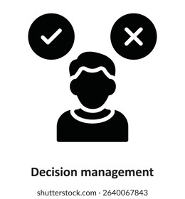 Decision management Vector Icon which can easily modify or edit

