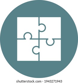 Decision, puzzle, solution icon vector image. Can also be used for cyber security. Suitable for use on web apps, mobile apps and print media.