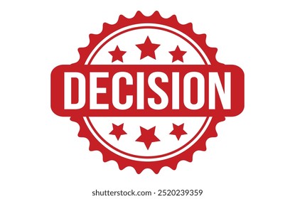 Decision Rubber Stamp Seal Vector