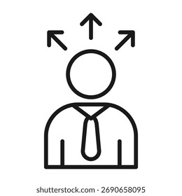 Decision Simple Icon Vector Illustration Concept