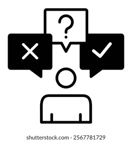 Decision Support Icon Element For Design