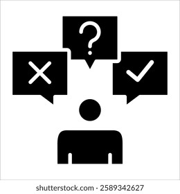 Decision Support Icon Element For Design