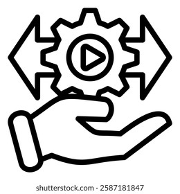 Decision Support System Icon Element For Design