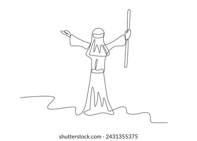 The decision that Easter falls on the first Sunday. Passover one-line drawing