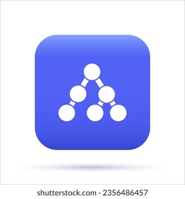 Decision Tree 3D Icon, Operation Scheme