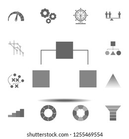 decision tree icon. Simple glyph vector element of charts and diagrams set icons for UI and UX, website or mobile application
