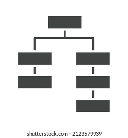 Decision Tree icon vector image. Can also be used for Physical Fitness. Suitable for mobile apps, web apps and print media.