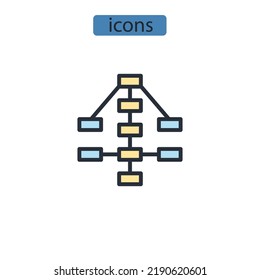 Decision Tree Icons  Symbol Vector Elements For Infographic Web