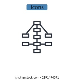 Decision Tree Icons  Symbol Vector Elements For Infographic Web