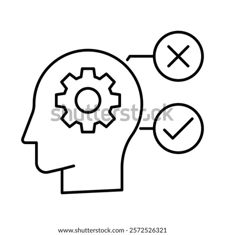 Decision-Making – Gears Representing Analytical Choices in AI
