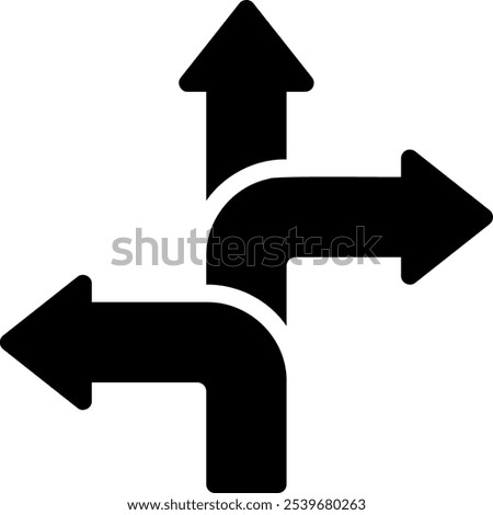 decisions glyph icon illustration vector