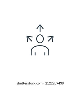 Decisions making  icons  symbol vector elements for infographic web