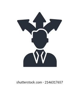 Decisions making icons  symbol vector elements for infographic web