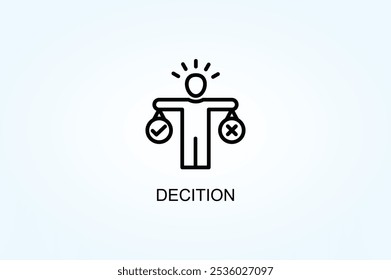 Decition Vector Or Logo Sign Symbol Illustration