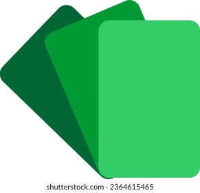  deck of card icons green color vector transparent 