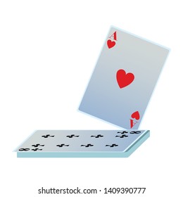 deck of cards icon cartoon vector illustration graphic design