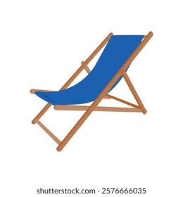 Deck Chair, Holidays Vector Illustration