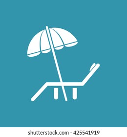 Deck Chair Icon. Eps-10.