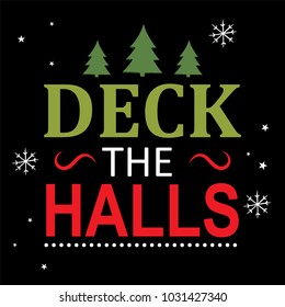deck the halls greeting card design