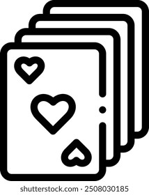 deck icon. Thin Linear Style Design Isolated On White Background