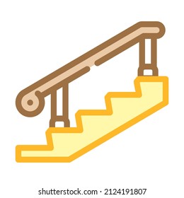 deck posts and handrails color icon vector. deck posts and handrails sign. isolated symbol illustration