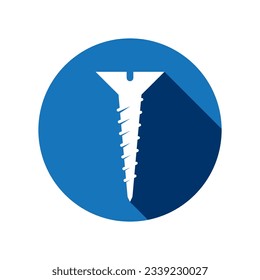 Deck screws icon vector illustration template design