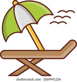 deck Vector illustration on a transparent background. Premium quality symbols. Vector Line Flat color  icon for concept and graphic design.