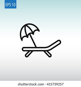 Deckchair icon