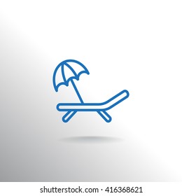 Deckchair icon
