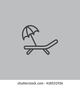 Deckchair icon