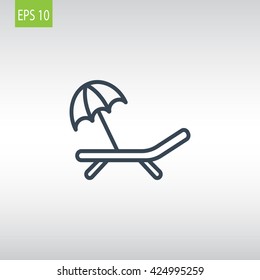 Deckchair icon