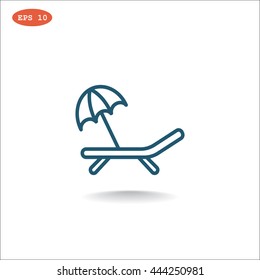 Deckchair icon
