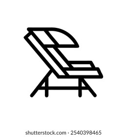 deck-chairs icon vector illustration style