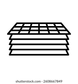 Decking Vector Line Icon Design