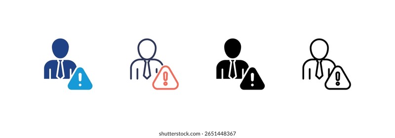 Ícone de declaração define coleção de vários estilos