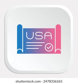 Declaration of Independence Day Icons: Celebrate Freedom and History with Dynamic Graphics