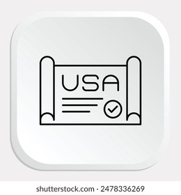Declaration of Independence Day Icons: Celebrate Freedom and History with Dynamic Graphics