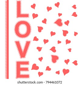 Declaration of love on Valentine's day