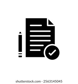 Declarations icon Isolated flat vector in outline