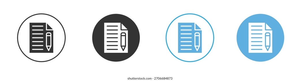 Ícone Declarações Modelo Design conjunto