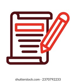 Declare Vector Thick Line Two Color Icons For Personal And Commercial Use.
