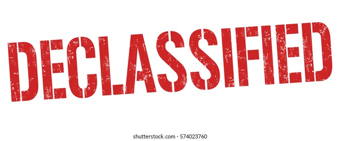 Declassified grunge rubber stamp on white background, vector illustration